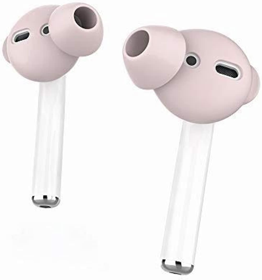 Porodo AhaStyle 3 Pairs Silicone Earbuds Covers Case for Apple AirPods 1 Storage Hook Pouch, Anti-Slip Ear Tips Compatible with Apple AirPods/AirPods 2/EarPods Accessories (Small, Pink)
