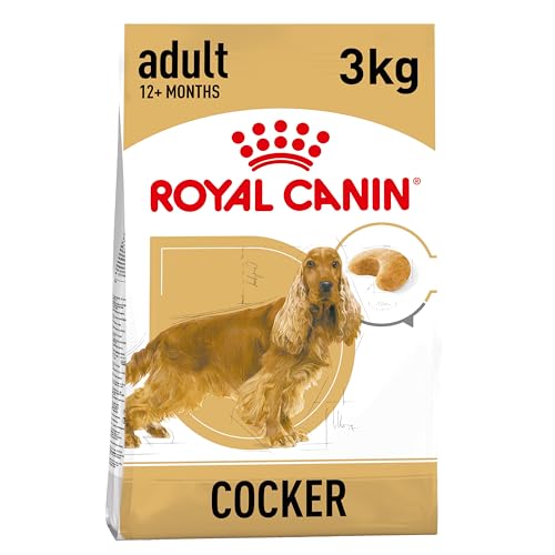 Royal Canin Cocker Adult | 3 kg | Alleinfuttermittel für ausgewachsene Cocker Spaniels | Zur Unterstützung des allgemeinen Wohlbefindens | Mit Borretschöl und Omega-3