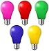Produktbild Farbige Glühbirnen LED 3W E27 Beleuchtung Glühbirnen, 220V AC LED Leuchtmittel Birnenform, Gemischte Farben Rot Grün Blau Rosa Gelb,5er Pack