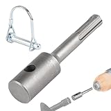 EFUTURETIME Adapter Erdbohrer mit Bolzen Auf SDS Plus Bohrmaschine Akkuschrauber Akkuschrauber Pfahlbohrer Brunnenbohrer, für Bohrer mit Ø 40-150 mm, Gartenarbeit Bepflanzung