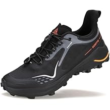 HUMTTO Mens Hiking Sneakers Quick Lace Lightweight Trail Running Shoes Breathable Outdoor Walking Shoes