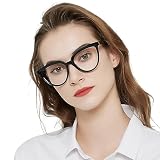 OCCI CHIARI Cat Eye Reading Glasses for Women 1.25 Fashion Ladies Black Readers 1.0 1.25 1.5 1.75 2.0 2.25 2.50 2.75 3.0 3.5(Black,1.25)