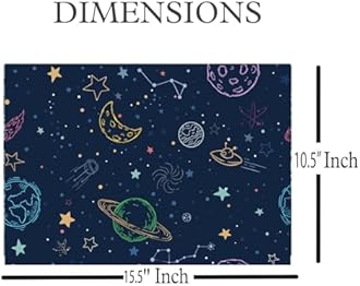 ANCIARY Laptop Skin Stickers Bubble-Free HD Quality Sticker for Laptops Upto 15.6" (Dustproof|Waterproof|Scratchproof|Reusable) - Space BL EDS