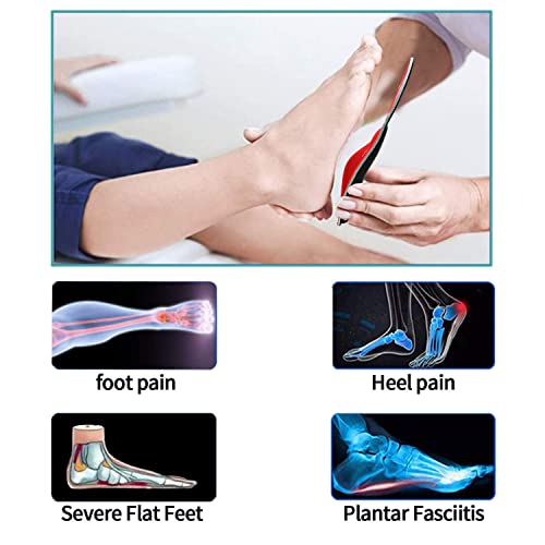 Walkomfy Pain Relief Orthotics, Plantar Fasciitis Arch Support Insoles Shoe Inserts for Maximum Support/All-Day Shock Absorption/Designed for Men and Women 29cm