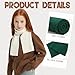 UAMOEI Kids Scarf for Girls Scarf Toddler Boys Scarves Knit Winter Scarves Fashion Neck Warmer Kids Neck Warmers Boy (Dark green)