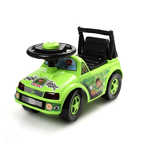 Image of Toyzone Ben10 Sports Moto Ride on | Baby Kids Car with Backrest | Comfortable Seat | Elegant Design | Twister Ride on with Horn | Under Seat Storage, 2 to 6 Years