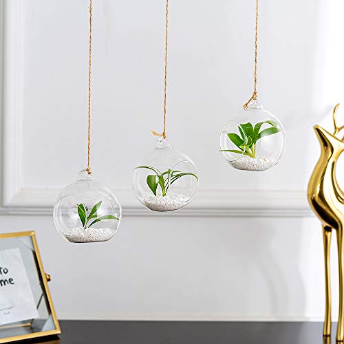 12 Pcs 3.15" Diameter Hanging Glass Terrarium Globe Tea Light Candle Holders Home Wedding Party Centerpieces #TOP4