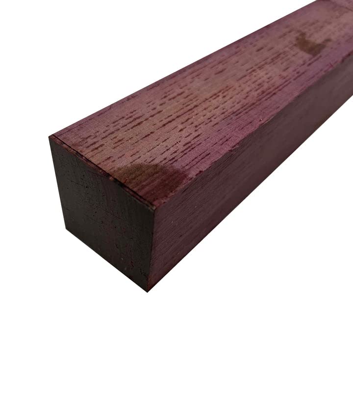 Miniatura 3 de Exotic Wood Zone  Paquete combinado de 5 piezas de madera torneada de corazón púrpura  2 x 2 x 30 pulgadas
