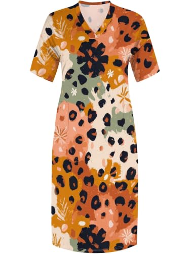 Image of PinkPatty Women's Plus Size Short Sleeve Maxi Dress Casual Loose V Neck Long Dress with Pockets