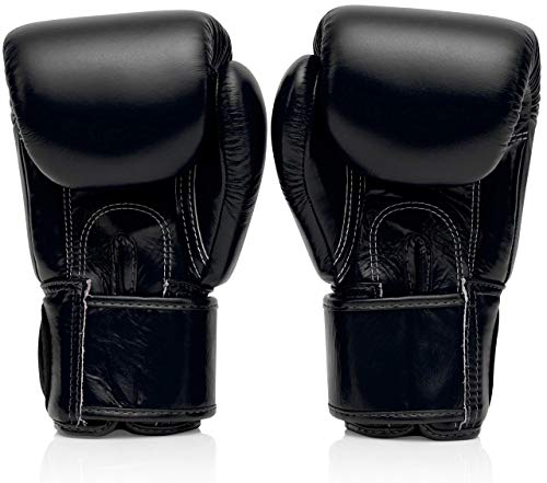 Fairtex BGV1 Muay Thai Boxing Training Sparring Gloves for Men, Women, Kids| Premium Quality, Light Weight & Shock Absorbent Kids- 4 oz Boxing Gloves -Black by Fairtex - Image 2