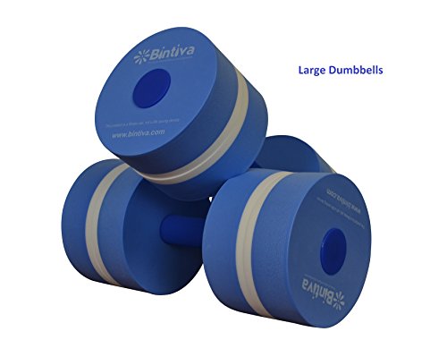 image for bintiva Aqua Dumbbell Weight Set - Provides Resistance For Water Aerob