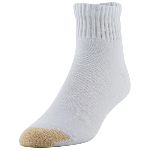 Gold Toe Men's Cotton Quarter Athletic Sock Six-Pack (13-15 / Shoe: 12-16, WHITE) - Thumbnail 2