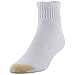 GOLDTOE Men's 656P Cotton Ankle Athletic Socks, Multipairs, White (6-Pairs), Large