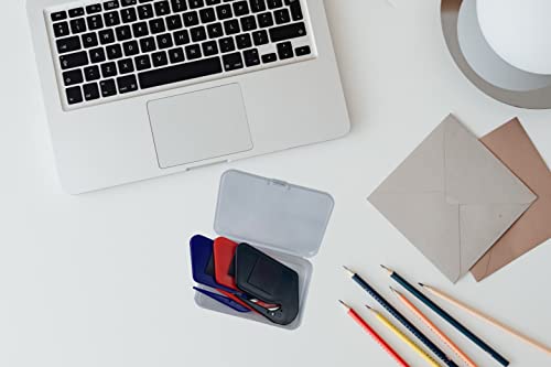 Magnetic Letter Opener Envelope Slitter Plastic Razor Blade Paper Knife,3 Pack (Red,Blue,Black) #TOP5