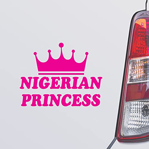 Custom Brother - Nigerian Princess Princess Pink Color Car Laptop Wall Bumper Decal Sticker, DesA70
