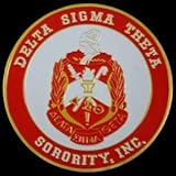Delta Sigma Theta Sorority Aluminum Car Tag Emblem