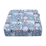 BESPORTBLE Kindersitzerhöhung Stuhlkissen Abnehmbar Waschbar Ergonomisch Komfortabel mit Verstellbaren Gurten für Esszimmer Hochstuhl Jahre