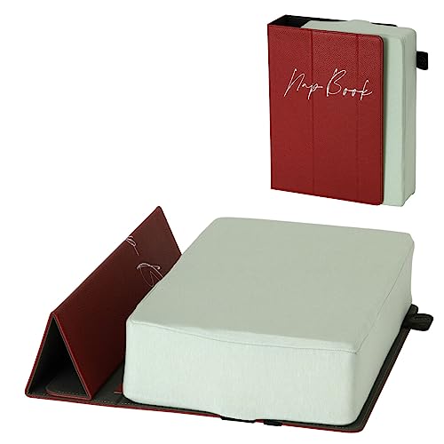 SPICE OF LIFE(スパイス) Nap Book 立てて置ける仮眠まくら レッド 低反発 昼寝 クッション パソコンスタンド 衝立て YBLS2210RD 22×8.5×31cm