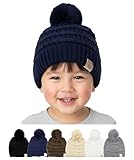 H-6847-31 Childrens Pom Beanie - Navy
