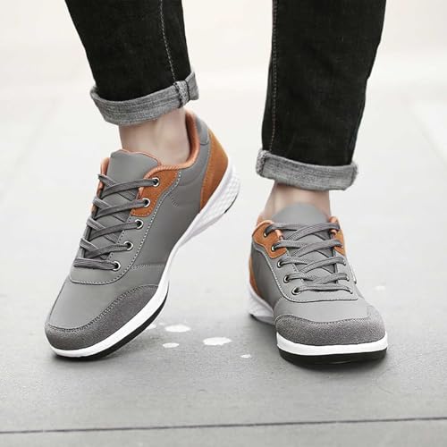 Baskets d'extérieur à lacets tendance en cuir pour homme actif - 2
