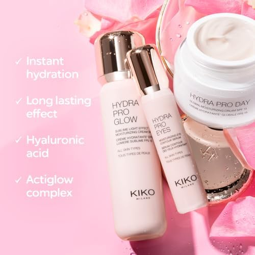 KIKO Milano Hydra Pro Glow | Nawilżający i delikatnie rozświetlający krem z kwasem hialuronowym - SPF 10