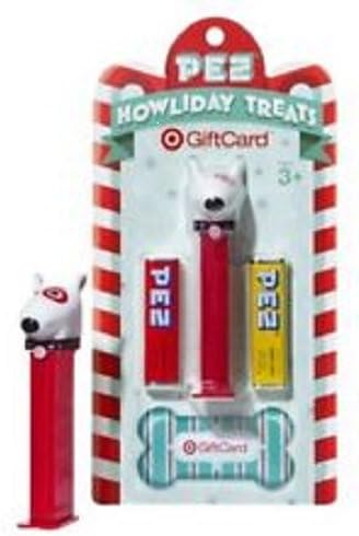Brand NEW in Sealed Package: Target Bullseye Dog PEZ Dispenser & $5 Gift Card [HARD TO FIND!]