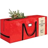Heavy Duty Christmas Tree Storage Bag – 9 Ft Artificial Christmas Tree Bag - Heavy-Duty Waterproof Material with Reinforced Handles - Full-Length Zipper for Easy Access.