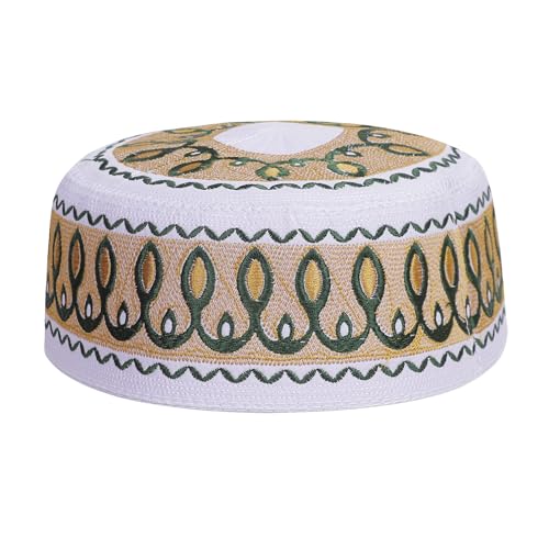 Kids Muslim Prayer Kufi Hat Prayer Headwear Cap Islamic Beanie Skull Cap Embroidery Kofia Topi Sun Hat