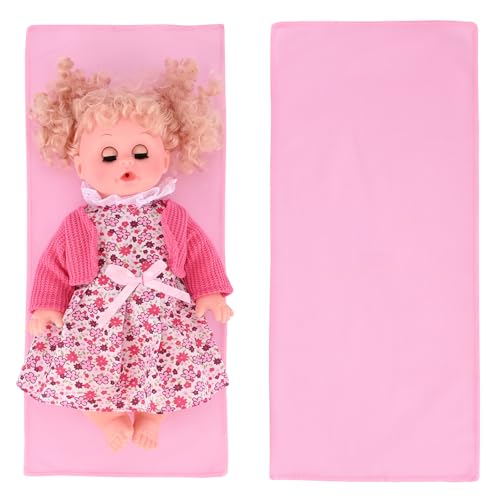 Bebamour 7 Pcs Baby Doll Diaper Bag Set Baby Doll Bottles and Doll Accessories Doll Feeding Set Including Diaper Bag,Changing Pad for 12-15 Inches Dolls (Unicorn) — view 5