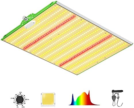 BESTVA 2023 Upgraded BP1000 LED Grow Light with High Yield Diodes & Dimmable Full Spectrum Plant Light for Indoor Plants Seedling Veg and Bloom Grow Lamp for Grow Tent