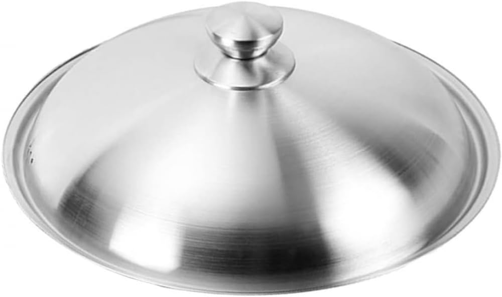 Coperchio di ricambio per padella in acciaio inox, coperchio universale per pentole e padelle da 40 cm