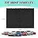 EZTIME Car Window Shades, 2 Pack Magnetic Double Layer Window Shade for Baby in Car, Adjustable Privacy Blackout/See-Through Back Window Curtains for Baby Kids UV Protection