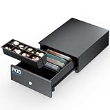 💶 MANTIENI I SOLDI ORGANIZZATI - Questo cassetto ha divisori regolabili, 4 per le banconote e 8 per le monete fisse. C'è uno scomparto aggiuntivo sotto il vassoio delle monete per banconote grandi, assegni e documenti.
