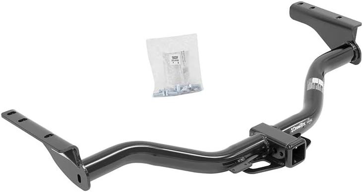 Draw-Tite 76031 Class III Round Tube Max-Frame Receiver (with 2" Square Receiver Tube Opening), Black