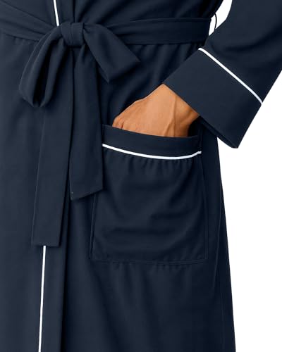 NY Threads Men's Robe Cotton Blend Knit Bathrobe4