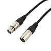 VisioSound Male to Female XLR Mic Lead/Balanced Microphone/Mic Patch Cable / 7 Colours 6m Black #1