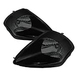 Jdragon Headlight Compatible for Mitsubishi 2000-2005 Eclipse Black Housing Somke Lens Headlights GTS GS GT Spyder