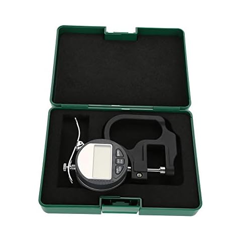 Dickenmessgerät, Dekaim Digital Display Papier Leder Stoff Dickenmessgerät Messwerkzeug Bereich 0-12,7 mm 0,01 mm Cover