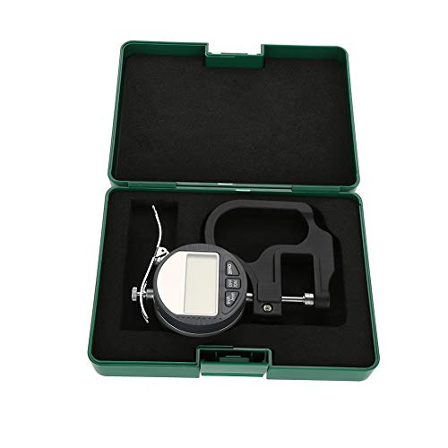 Calibrador digital de espesores 0-12,7 mm, precisión 0,01 mm, con pantalla LCD, herramienta electrónica de medición para cuero, película, alambre y más miniatura 1