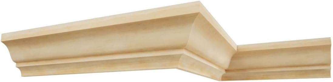 WM52 - Americraft Crown Solid Wood Moulding, 2 1/4"H x 1 1 5/8"P x 2 3/4"F x 96"L, Stain Grade Pine