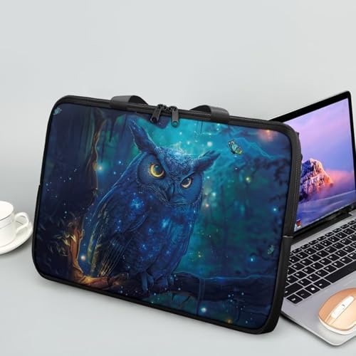 Uasibuni Lightweight Laptop Travel Bag 17" Laptop Bag with Handle,PU Leather Laptop Messenger Bag 15.6"2