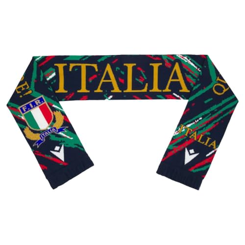 Écharpe Doublée Italia Rugby idée cadeau idéale pour les fans de sport et de la Squadra