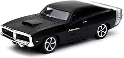 Power Toys TECH - Miniatura Carrinho de ferro Dodge super charger esportivo abre as portas Vintage antigo : Carrinho de Ferro com Portas que Abrem e Pneus de Borracha 1:32 (Preto)