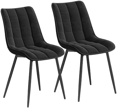 WOLTU 2 x krzesła do jadalni, zestaw 2 sztuk, krzesło kuchenne, krzesło tapicerowane, ...
