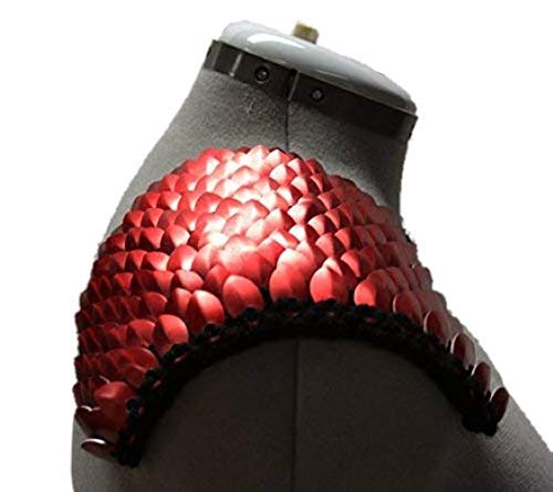 Scale Mail Epaulettes Red
