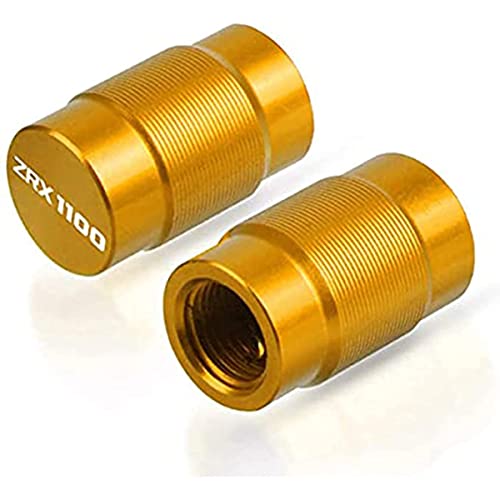 DXJYF 2Pcs Moto CNC Aluminum Roue Capuchons Valve, pour ZRX1100 ZRX-1100 1997-2001 Capuchon Anti-Poussière Hermétique Tyre Rim Valve Caps, Motorbike Accessories Cover