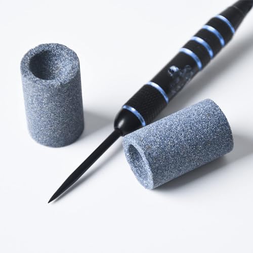 VilaGi Dart Sharpener, 2 Pcs Darts Sharpener Dart Point Sharpener,Round Dart Tip Sharpening Tools for Metal Dart Tips,Darts Gifts Sand Stone Darts Burrs Remover Tool with Storage Box for Men - Image 7