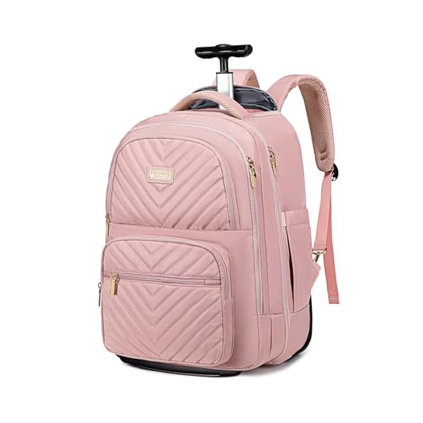 Rolling-Backpack-for-Women-Adults-with-wheels-Travel-Wheeled-Backpack-Carry-on-Luggage-22x14x9-Airline-Approved-173-Inch-Laptop-Backpack-Bag-Large-Rolling-Backpack-for-Travel-Work-Business Vessgra Rolling Backpack for Women Adults with wheels, Travel Wheeled Backpack Carry on, 17.3 Inch Laptop Backpack Bag, Large Rolling Backpack for Travel Work Business