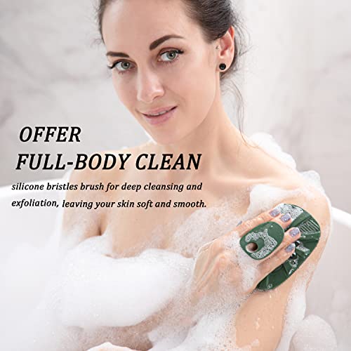 HIEERBUS Silicone Body Scrubber Shower Bath Brush for Nourishing Cleaning & Exfoliating of Women Men - Image 2