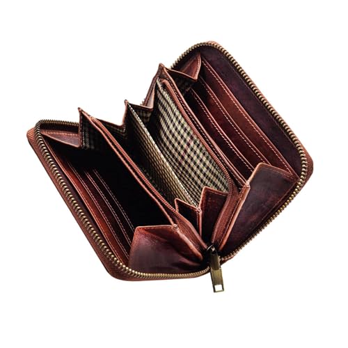 STILORD Paris Leder Geldbörse - Premium RFID Portemonnaie mit NFC-Schutz - Vintage Brieftasche aus Echtleder für maximale Sicherheit & Stil edler Box, Farbe: Prestige-braun